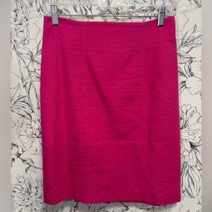 EUC Pink Leopard Print Pencil Skirt